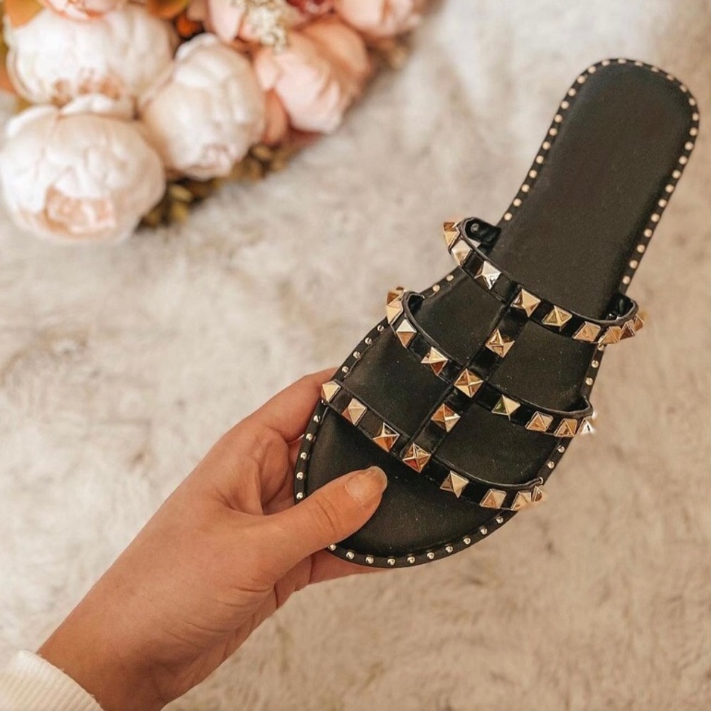 Studded Slip On Sandal